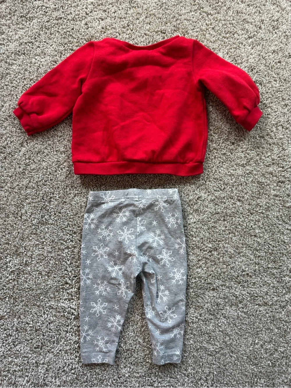 Baby Girl 9 Month Holiday Clothing Bundle Plaid Fleece Outfit set 8 Pieces